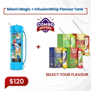 1x Miami Magic 3.3L tank + 1x Infusionwhip flavour 580g tank