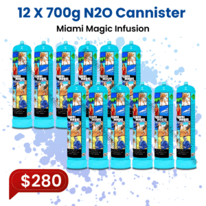 Miami Magic Infusions 700g N2O Cannister (6 Bottles)