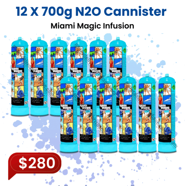 Miami Magic Infusions 700g N2O Cannister (6 Bottles)