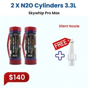 2X Skywhip Pro Max 3.3L N2O Tank