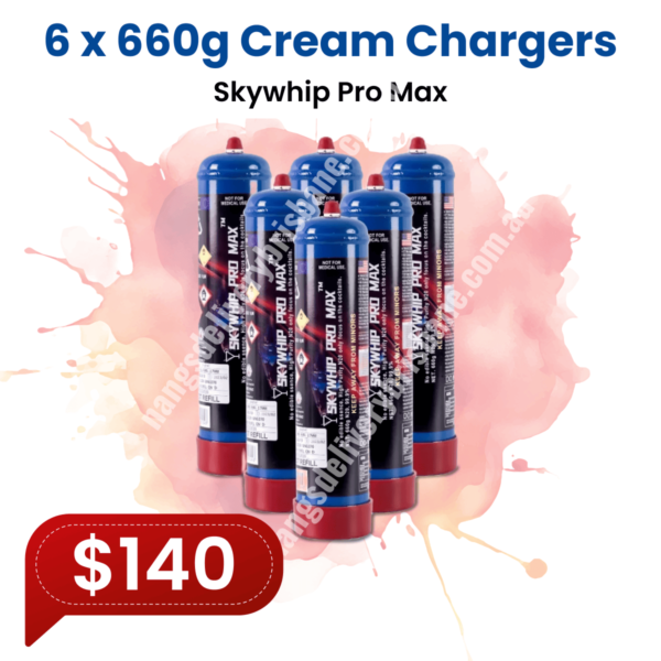 660g N2O Skywhip Pro Max Cream Chargers