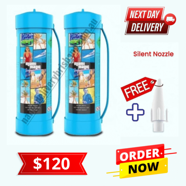 Miami Magic Infusions 3.3L N2O Cylinders (Pack of 2)