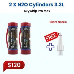 2X Skywhip Pro Max 3.3L N2O Tank