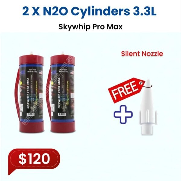 2X Skywhip Pro Max 3.3L N2O Tank