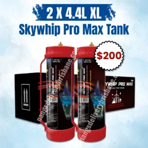 Nangs Eight Mile Plains 4 2 x Skywhip Pro Max 4.4L N2O Tank