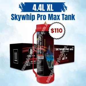Nangs Eight Mile Plains 3 Skywhip Pro Max 4.4L N2O Tank